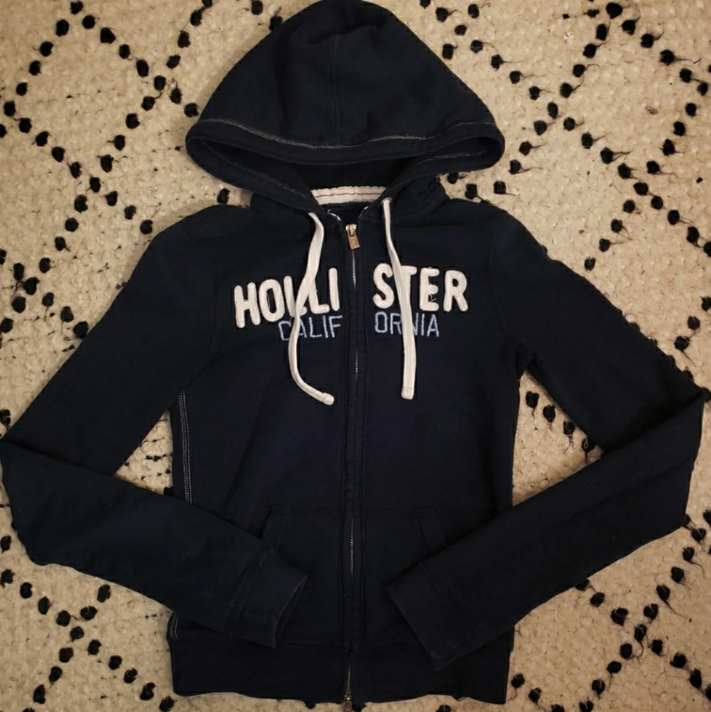 SOLD - Hollister California Navy Blue Hoodie